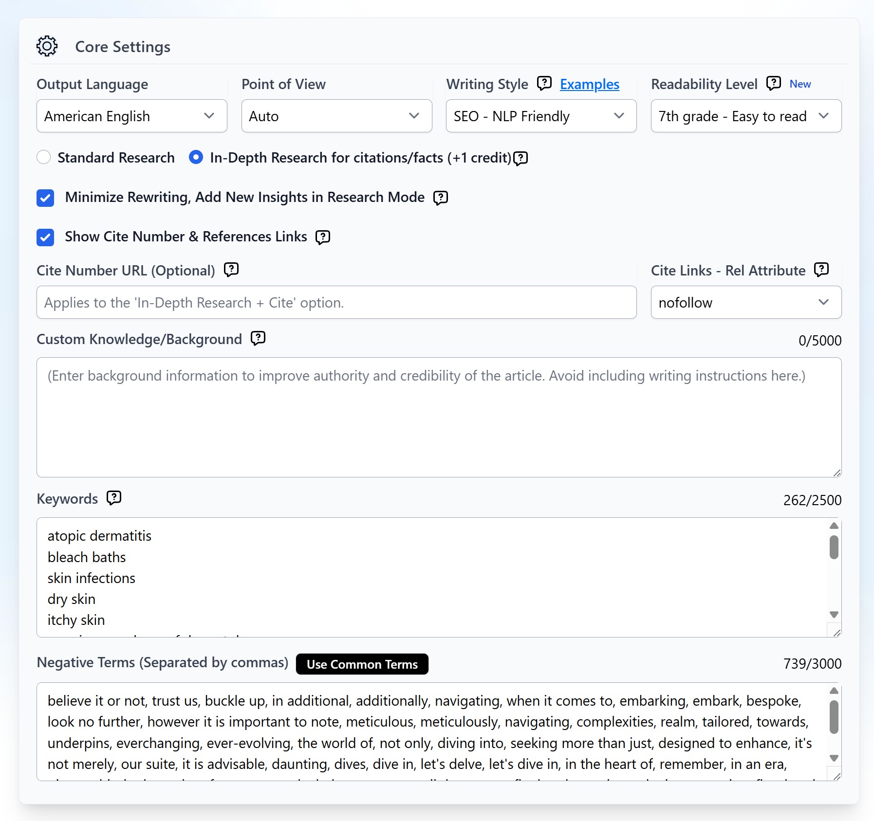 G-Smart Optimizer step 2: Choose the optimization mode