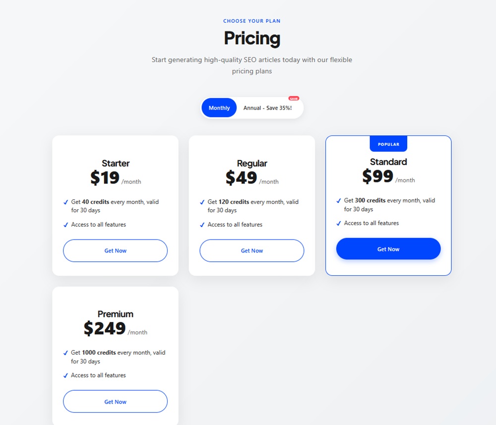 Autoblogging.ai pricing