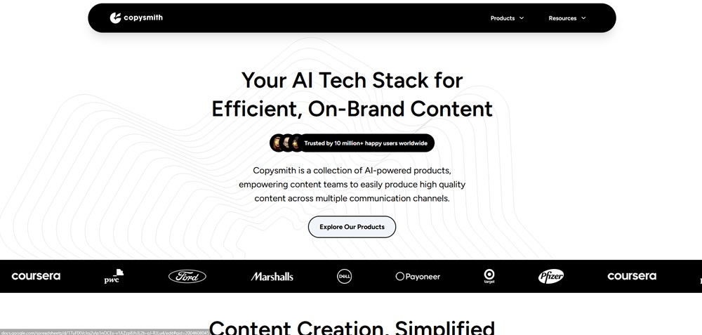 Copysmith AI writing tool