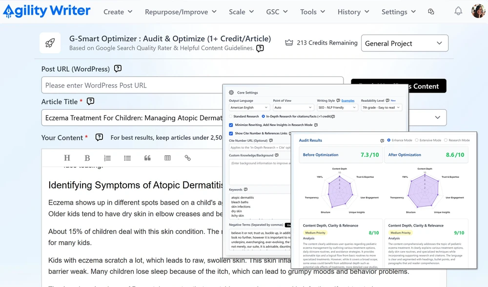 Agility Writer G-Smart Optimizer
