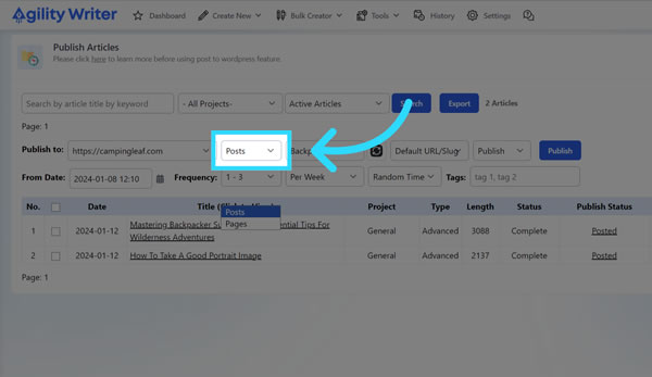 WordPress Integration screenshot 2