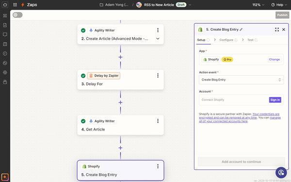 Zapier Integration screenshot 2
